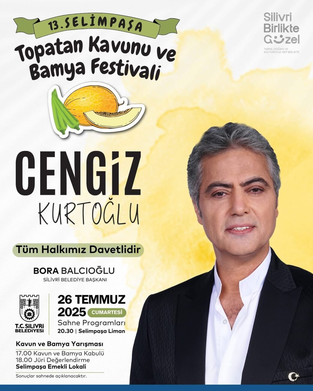 Silivri’de 13’üncü Selimpaşa Topatan Kavunu ve Bamya Festivali Coşkusu